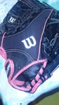Wilson Youth Black And Pink Leather 5 Finger Softball Baseball Glove. Fixed Price $17.00.