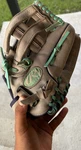 Rawlings WPL12GM 11.5" Fastpitch Softball Glove Leather Beige Green. Fixed Price $30.00.