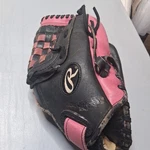 Rawlings PL1109P Girls Glove - Pink / Black Used Condition. Fixed Price $12.50.