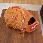Rare Japanese Rawlings Tan Leather Wing Tip Basket Web Baseball Glove. Fixed Price $250.00.