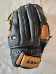 Wilson A350 Baseball Glove 12.5" Leather Rht A0350 MLB125 Black/tan!!. Fixed Price $15.00.