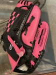 Rawlings PL950BP 9.5 Hot Pink & Black Youth Softball T-ball Glove Mitt Rht. Fixed Price $18.90.