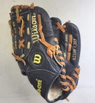 Wilson A2100 Youth Baseball Glove. Black Leather Split Hinge 10" Pattern. Fixed Price $18.97.