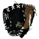Rawlings Savage 10" Baseball Glove Youth Lht PP100DP Black & Brown Leather. Fixed Price $23.99.