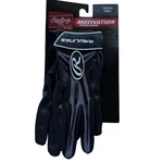 Rawlings Motivation Batting Gloves Youth Small Black Full Finger Baseball Pair. Fixed Price $14.99.