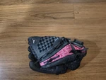 Mizuno Finch GPP1154 11.5" Girls Right Glove Black Pink Leather Super Soft Foam. Fixed Price $21.99.