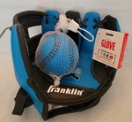 Franklin Sports 8.5" Air Tech Kids Teeball Baseball Glove Blue Left Handed Catch. Fixed Price $16.99.