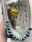 Rawlings WFP12GM-REG Fastpitch Series Youth 12" Softball Glove Gray/mint. Fixed Price $30.00.