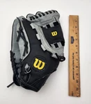 Wilson Baseball Glove Model AO3LB15 Black Gray. Fixed Price $27.00.
