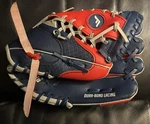 Franklin 22866-9.5 Youth Teeball Baseball Fielding Glove Mitt Rht Blue Red. Fixed Price $7.95.