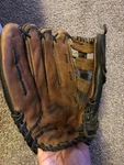 Macgregor 13-1/2" Softball Glove Fits Right Hand. Fixed Price $9.00.