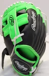 Rawlings Player Series T-ball Glove PL90LG Black Green Lht. Fixed Price $9.99.