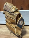 Vtg Newport 2999 Baseball Glove Custom Built Genuine Cowhide Hand Formed Rht. Fixed Price $14.95.
