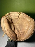 Vintage Nike Air Elite 33.5 Catcher Mitt Brown Leather Baseball Glove Rht. Fixed Price $79.99.