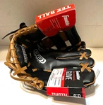 Franklin 8.5 In. Tee Ball Glove, Black/tan, Left Hand Catch, Right Throw. Fixed Price $14.99.