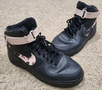 Nike Air Force High Size 11.5 AR1954-002 Particle Beige Acid Wash Black AF1. Fixed Price $74.99.