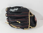 Rawlings Highlight Series H115HB 1/2 Inch Leather Baseball Glove Rht Black. Fixed Price $25.00.