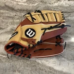Wilson A500 1/2 In A05RB19125 Baseball Glove Camel Tan Color Right Hand Throw. Fixed Price $49.99.