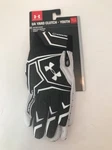 Under Armour Yard Batting Gloves Youth Large Black/white Clutchfit Nwt. Fixed Price $19.79.