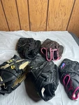 Lot 5 Youth Baseball Gloves Rawlings Mizuno Wilson Softball Assorted Good. Fixed Price $75.00.