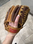 National Professional Baseball Glove Mitt 80-5335 Steer Hide Softball Korea. Fixed Price $149.00.