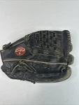 Rawlings Fastback Baseball Glove 12.5 Black Leather RBG36B. Fixed Price $13.89.