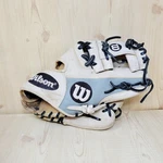 Wilson A2000 Pro Stock 11.25" Leather Right Hand Throw Glove Gray Broken Lacing. Fixed Price $129.00.
