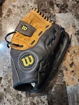 Wilson PRO450 A0450 12 Inch Baseball Mitt Glove Brown Tan Right Hand Throw Used. Fixed Price $14.99.