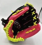 Rawlings Black/pink Players Series 9.5" WPL95DSP Left-hand Tee Ball Glove Euc. Fixed Price $9.99.