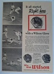 Vintage 1960 Nellie Fox Luis Aparicio Wilson Baseball Glove Advertisement. Fixed Price $6.99.