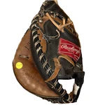 Rawlings RCM45BT Lite Toe Catcher's Mitt Full Finger Leather Black Brown Buckle. Fixed Price $37.50.