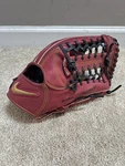 Nike Sha-do Ready Red Black Yellow Leather Baseball Glove, 5 Finger Style. Fixed Price $126.00.
