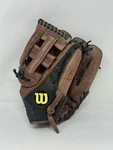 Wilson A1000 DW5 11 3/4 Inch Tan Ecco Leather Baseball Glove Rht Worn Mitt. Fixed Price $149.99.