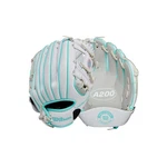 Wilson 2024 A200 Ez Catch T-ball Glove Right 10", Silver/white/teal. Fixed Price $46.99.