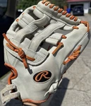 Rawlings Gold Glove Co. 11.75" White/brown Leather Baseball Lh Throw. Fixed Price $45.00.