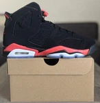 Size 7Y Nike Air Jordan 6 Retro Infrared Salesman Black IQ1275-001 Gs New. Fixed Price $129.90.