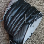 Wilson A2000 11.75" Left Hand Throw Genuine Leather Baseball Glove Black/gray. Fixed Price $30.00.