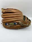 Wilson 11 Advisory Staff Baseball Glove Rh Dual Hinge Crown Web A2134 AS6 Euc. Fixed Price $24.99.