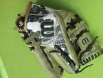 Wilson A2000 1975 11.75" Left Hand Baseball Glove Pro Stock Leather Green. Fixed Price $150.00.