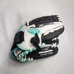 Rawlings 10.5 Fast Pitch Youth Softball Glove FP105BW White/teal Rht - Euc. Fixed Price $15.65.