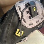 Wilson A360 Baseball Softball Glove 13" A03RS1513 Genuine Leather Rht Black Gray. Fixed Price $16.80.