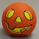 Vintage 2004 Baden Rubber 8 Inch Halloween Jack-o-lantern Pumpkin Ball. Fixed Price $10.00.