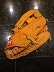 Rawlings RBG66 Tony Gwynn Baseball Glove Rht Brown Leather Deep Well Pocket. Fixed Price $25.00.