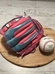 Rawlings PL158PB 9" Girls Rule Pink Baseball Glove Mitt Rht W/ T-ball New. Fixed Price $24.99.