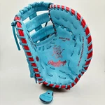 Rawlings Heart Of The Hide First Base Mitt Glove PRORDCT-10CBS Blue Red 13" Rht. Fixed Price $359.99.