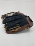 Rawlings RL125B Renegade Black Brown Leather Right Hand Mitt Glove Rht 12.5". Fixed Price $25.00.
