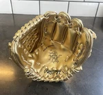 Rawlings Mini Metallic Gold Glove PRO701BF Heart Of The Hide Fastback Basket-web. Fixed Price $32.99.