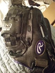Rawlings Highlight Series 12.5" Baseball Glove Right Handed Black - HFP125BP. Fixed Price $13.70.
