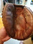 Authentic Hutch Goods Catchers Glove Mitt C256 Right Hand Throw Tan Leather. Fixed Price $28.50.