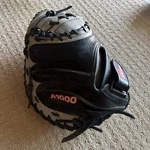 Wilson A1000 33" Catcher's Mitt Rht Leather Gray/black/red WBW10145433. Fixed Price $95.00.